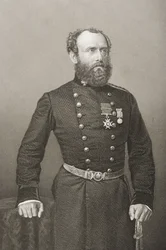 Charles Ash Windham (1810-70), K.C.B., grabado por D.J. Pound de una fotografía de 